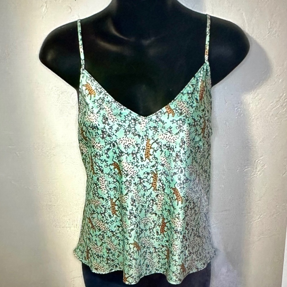 Victoria Secret Blue Tiger Floral Camisole. L